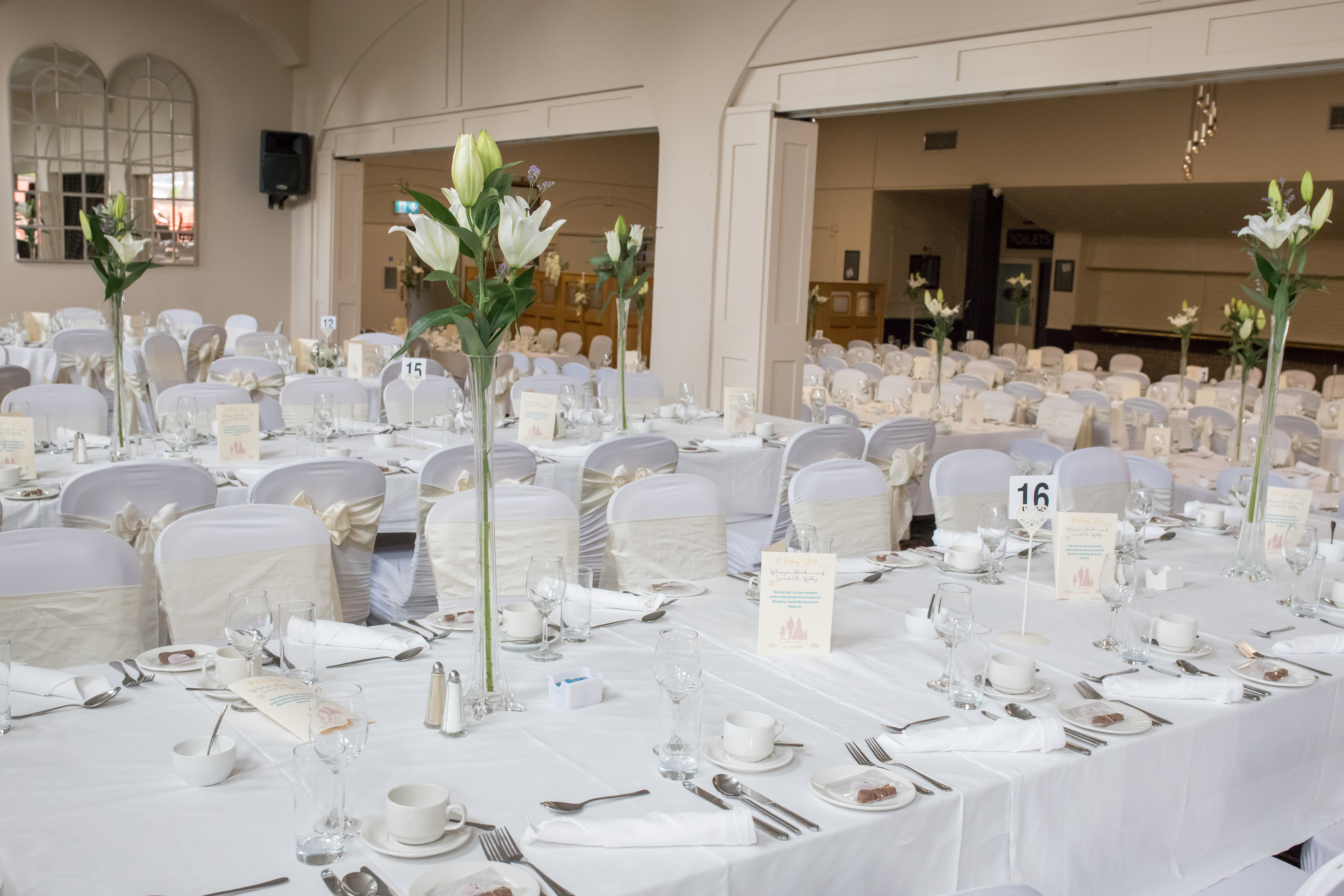 Wedding ballroom overview