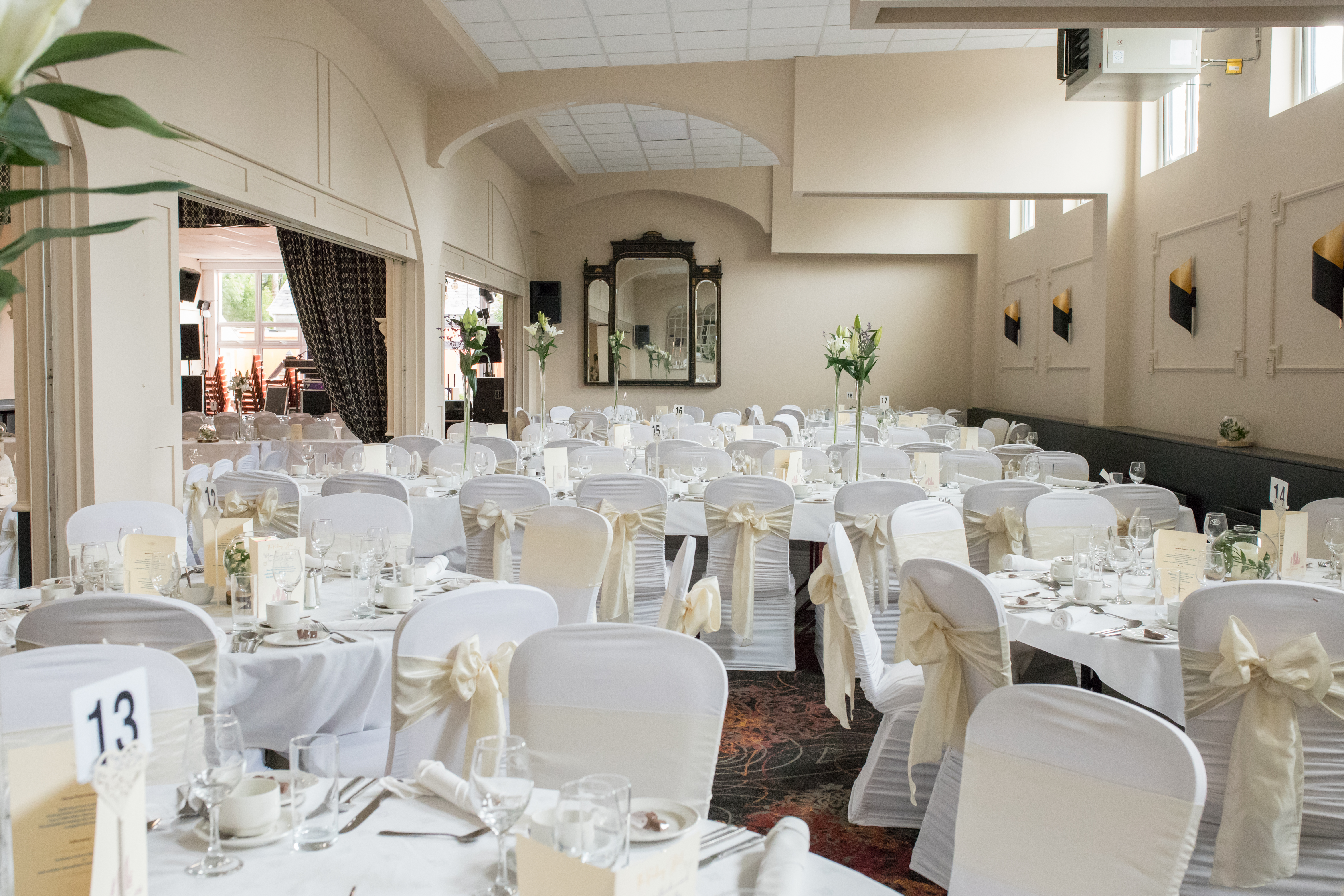Wedding celebration setup